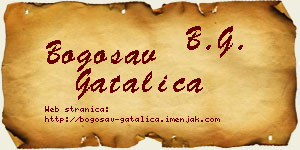 Bogosav Gatalica vizit kartica